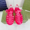 Jelly Sandals Designer Transparent Slippers Women Men Flat Slides Rubber Sole Flip Flops Double G Sandal Lace Up guccie Outdoor Shoes