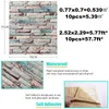 3D ретро -стена наклейка бумага Самостоятельная водонепроницаемые настенные наклейки романтические обои для гостиной дома украшение 220510
