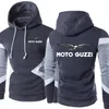 Sweats à capuche pour hommes sweats 2022 mode printemps automne Moto Guzzi Patchwork hommes pull décontracté à manches longues coton à capuche Harajuku