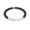 6mm pierre naturelle à la main brins perles bracelets porte-bonheur pour hommes femmes élastique bracelet mode énergie bijoux