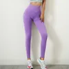 Pantaloni da yoga jacquard color pesca Pantaloni da allenamento per celebrità Internet Pantaloni sportivi a nido d'ape Pantaloni da corsa a vita alta femminili