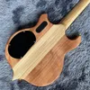 Custom 4 Strings Bass Guitar Factory Burst Maple Top 9V Pickup Active Pickup Ebony Fingboard com cores gentis