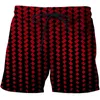 Men's Shorts Men's Blue Flame Beach Bermuda Surf Men 3D Swimming Casual Sports Pants Breathable Plaid Print ShortsMen's Naom22