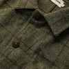 Giacche vintage da uomo autunno inverno cappotti moda stampa scozzese manica lunga colletto rovesciato bottoni capispalla cardigan casual da uomo