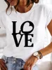 Vêtements Dames Été T Vêtements Imprimer Mode Casual T-shirts Lettre 90s Tendance Mignon À Manches Courtes Femmes Femme Graphique Tee 220527