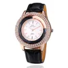 Zegarek na rękę dla kobiet kwarcowe zegarki skórzany pasek diamentowy moda moda żeńska swobodna ręka na rękę renogio męskie damki zegarek relojes zegarek