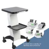 Accessories & Parts The Double Drawer Aluminum Alloy Table Stand Beauty Salon Trolley For Beauty Machine Spa and clinic use load-bearing equipment with four wheels