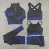 5/3/2 stuks Naadloze Vrouwen Yoga Set Workout Sportkleding Gymkleding Fitness Sportbeha Crop Top Hoge Taille leggings Sportpakken 220513