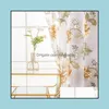 Занавесная обработка для окончания текстиль сад цветы для кухни гостиная спальня прозрачные шторы