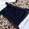 Beauwear Vita media Leopard Abbigliamento donna Mutandine corte Slip sexy in pizzo Plus Size Biancheria intima femminile Lingeires per donna 220425