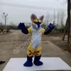 Halween Husky Fox Mascot Costumi di alta qualità Caratteri di cartoni animati Abito per feste per esterno