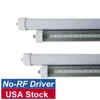 FA8 8-stopowa żarówka LED Rurka Światła Podstawa Rotatable Frosted Cover 45 W Lampa Fluorescencyjna Lampka sklepowa Dwukrotnie Zasilanie NO-RF Driver AC 85-265V USA