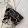 أزياء حقائب الخصر المطبوعة رسالة منقوشة نمط فاني حزم سلسلة التوجيه حقيبة الإناث حزمة الصدر السيدات الكتف المحافظ 220616