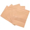 10Pack klein geschenk kraft papier snoeptassen met zip lock bruiloft verjaardagsfeestje kinderen gunsten koekjes verpakkingspullen 220704