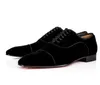 Wholesale Fashion Red-Bottoms Shoes Greggo Orlato Flat Genuine Leather Oxford Mens Walking Flats Wedding Party Loafers Men Shoe