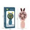 Lovely Mini Fan Portable For Fan Handheld USB Rechargeable Cute Fan Travel Outdoor Indoor Office Quiet Desk Fans Gift For Girl Fri2414