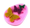 New Dining Butterfly Mold Accessori per la cottura in silicone 3D DIY Sugar Craft Chocolate Cutter Mold Fondente Cake Decorating Tool 3 colori F0412