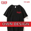 MYTEE Zomer mannen Losse T-Shirt Custom Drop Schouder T-shirt Mode Streetwear Gothic Casual Oversized Paar T-shirt 220609