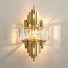 Lampa ścienna Luksusowe Kryształ Złoto Sypialnia Lampy Nowe Kince Salon Dekoracja Światła Oprawa Home Decor Salor Wall Lights