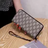 Новый напечатанный длинный кошелек на молнии Multi Card Position Wallet Рука похвалы Женские Bags_Model32nk