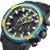 2133 Orologi al quarzo da uomo popolari di vendita calda Tide Brand Casual Sport 30M impermeabile Multifunzionale Calendario luminoso Cronografo Orologi in silicone