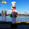 Hava Dansçıları Sky Tubeman Şişirilebilir Yemek İtalyan Pizza Restoranlarınızı Tanıtın Şef Balonlar Hoş Geldiniz Müşterileri için Reklam 220713