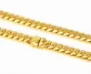 Heren zware 10 mm Miami Cubaanse schakelketting 14k vergulde gouden afwerking ketting 26'