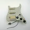 Uppgradera förtrollad gitarr pickguard konfiguration ssh gul mini humbucker pickups High Output DCR 4 Switch 20 toner mer