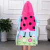 Towel Boys Girls Children Hooded 100% Cotton 60x120cm Print Hoodie Bath Beach Hoody Cloak Poncho For Kids Shower CapTowel