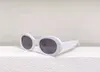Rosa /brun gradient runda ovala solglasögon för kvinnor solglasögon wrap sommar uv400 glasögon med låda