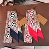 Luxury designer silk Scarves Summer Twill Silk Scarf Women Full Color Ladies Tied Bags Hair Ribbons Design Small Narrow Long Skinn9063062