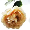 Una flor falsa, peonía de un solo tallo, 23 "de longitud, simulación de hibisco, peonia para boda, hogar, flores artificiales decorativas