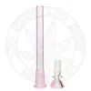 10 inches Hello Pink KT bong hookah beaker glass Bongs Straight tube smoking water pipe dab rig shisha for gifts