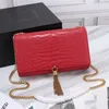 KATE Damen Umhängetasche, berühmte Taschen, Kette, Quaste, Mode, Leder, Geschenk, Schultertasche, schwarze Tasche, Geldbörse, Luxus-Designer-Handtaschen, Handtasche