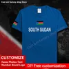 Компалатная футболка из южного судана на заказ фанатов Dersey DIY название номера бренд High Street Fashion Hip Hop Loak Casual Firt 220616