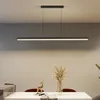 Hängslampor minimalistiska moderna LED -lampor för matsal kök bar bord nordiskt hängande lampkontor armaturupphängare