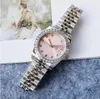 Dameshorloge 28mm 31mm 36mm mannen horloges beweging Goud Roestvrij Staal Vrouw beweging Diamond Bezel Lady Dames Horloges