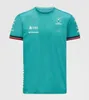 F1 Formula One Racing Suit Short Sleeve Team Team Aself Hamilton Drivers Championship Polyester Round Round Thirt Can B265S