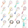 Fashion Silicone Bead Bracelets Beech Tassel Key Chain Pendant Leather Bracelet Women's Jewelry 14 Style FY2981 sxjul24