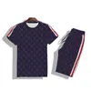 Apparel Men's Tracksuits Men Clothing Tracksuit Two piece set couple suit Qualit designer tshirt Fashion Summer Classic Pattern Print Short SleeveShorts Tops Boy