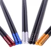 Siyah Alloy Chopstick Baskı Çinli Yemek çubuğu tüm012347292426