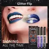 Läppglans 3 st/set kit vattentät halloween makeup kosmetik läppstift pigment mörkröd svart långvarig läppglasma setlip