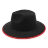 Mode fedora hatt kvinnor män keps hattar kvinna fedoras man jazz topp hatt kvinnlig manlig brim cap höst vinter resa semester keps fest julklapp 2022