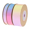 F￤rgglad regnb￥ge F￤rg Ribbon Party Decoration Roll Fabric Ribbons Rolls Craft Decorative For Floral Bouquet Gift Wrapping Bows Wedding 10 Yards Pack of 10 1221853