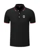 Angers SCO-herr- och kvinnors polo-skjorta Silkbrokad Kort ärm Sports Lapel T-shirt-logotyp kan anpassas