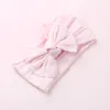 Top Baby Baby Nylon Band Soft Bowknot Turban Turban Ribbed Band Band pour enfants Girls Elastic Head enveloppe les accessoires de cheveux