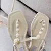 Sandalet Yaz Klasik Tasarımcı Kadınlar Sandalet Deri Sıradan Ayakkabı Kadınlar Slaytlar Kapitone Platform Yaz Plajı Sıkıcı Fırçalı Deri Sandalet 220614