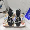 Classic Silk sandals heel height 10cm leather luxury designer Rhinestone decoration sexy size 35-41 full package