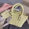 Borsa Donna Nuova Pelle Cestino Versatile Messenger Mini Cestino Verdure Borsa Tessuta Portatile Mini Tot220614