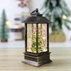 Christmas Decorations Hanging Lantern With Flickering LED Lanterns Night Light Lanterne Decoration Glittering Simulation Snow Globe